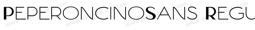 PeperoncinoSans Regular字体转换